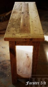 reclaimed wood console tables Ontario, buffet console, dining console, reclaimed, recycled. HD Threshing, epoxy, rein, farmhouse, mennonite, distressed