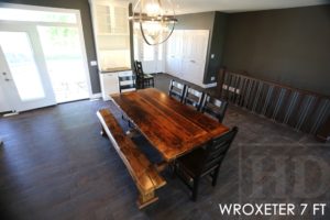 reclaimed wood tables Ontario, pedestal tables, solid wood table, rustic furniture Ontario, rustic wood table, rustic wood company, farmhouse table, epoxy, resin, recycled wood, Gerald, custom, harvest tables Toronto