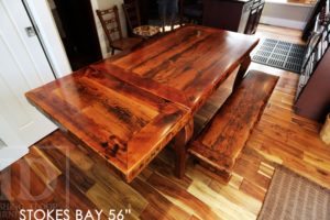 reclaimed wood tables Ontario, cottage tables, cottage furniture, Muskoke, Kitchener, Waterloo, thick top, live edge, premium epoxy, HD Threshing Floor Furniture, Gerald Reinink, farmhouse table, rustic table, rustic furniture, cottage life, rustic, distressed