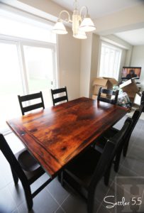 recycled wood table, historical wood, antique wood tables Ontario, wormy maple chairs, reclaimed Pine, Pine cottage tables Ontario