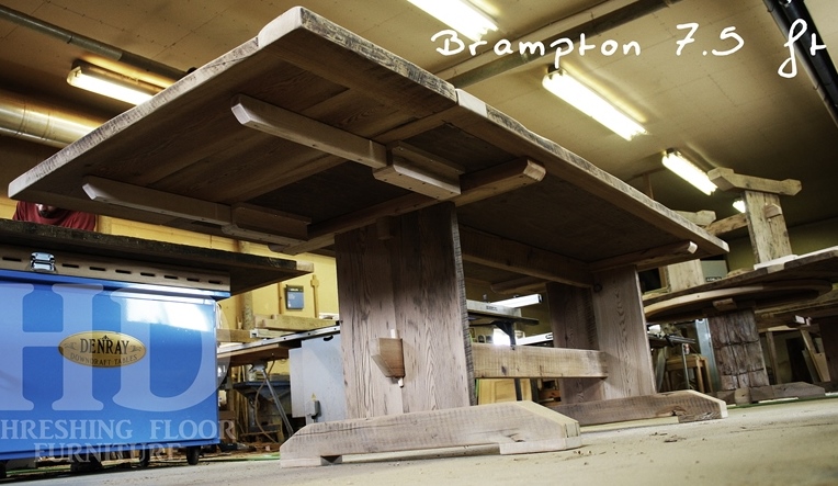 reclaimed wood tables Ontario, Gerald Reinink, Toronto, epoxy, trestle