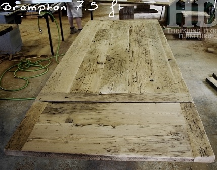 reclaimed wood tables Ontario, Gerald Reinink, Toronto, epoxy, trestle
