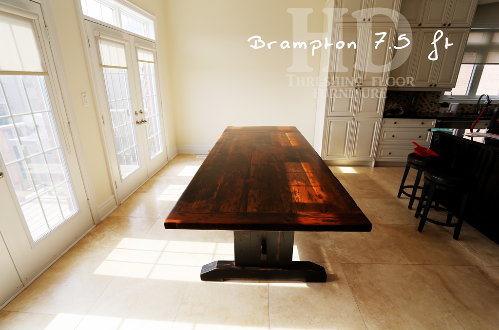 reclaimed wood tables Ontario, Gerald Reinink, Toronto, epoxy, trestle