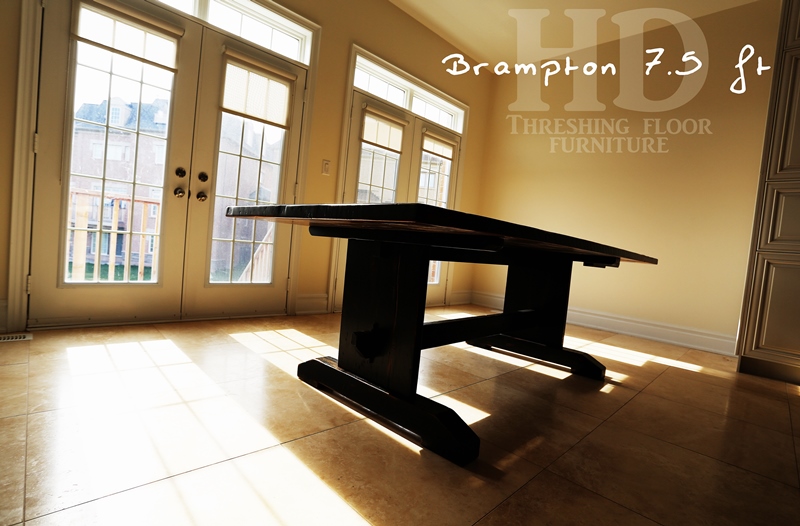 reclaimed wood tables Ontario, Gerald Reinink, Toronto, epoxy, trestle