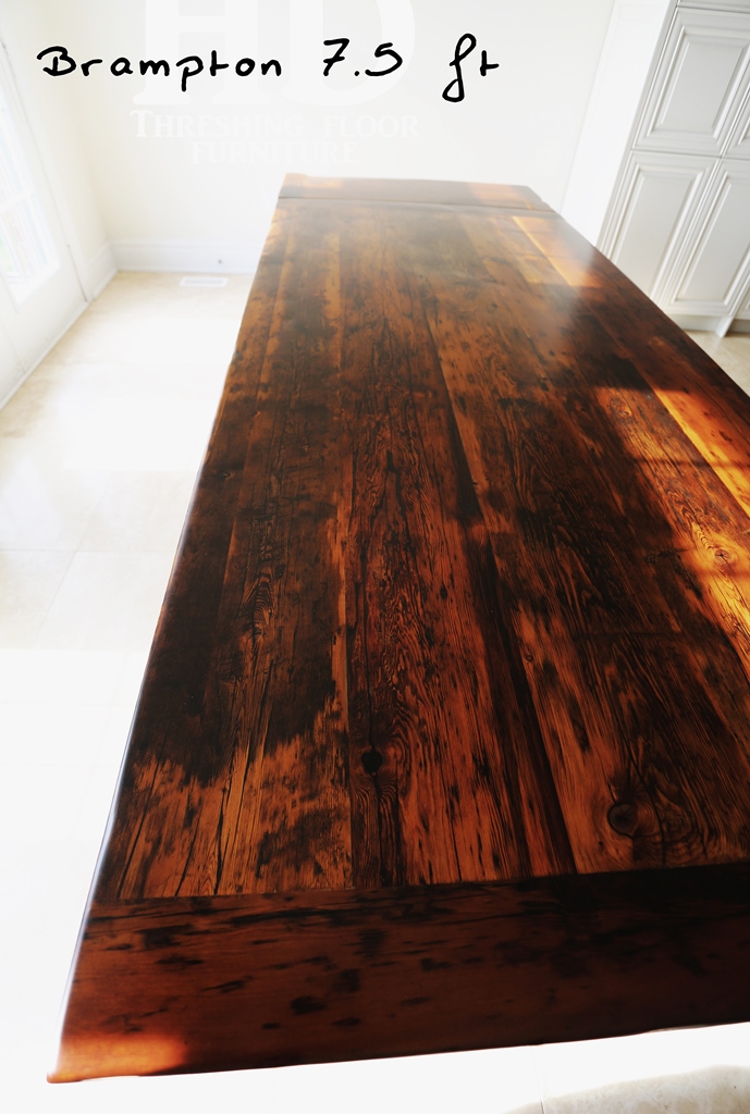 reclaimed wood tables Ontario, Gerald Reinink, Toronto, epoxy, trestle