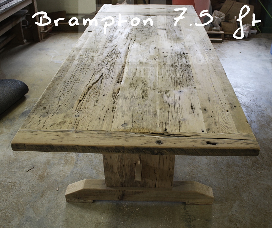 reclaimed wood tables Ontario, Gerald Reinink, Toronto, epoxy, trestle