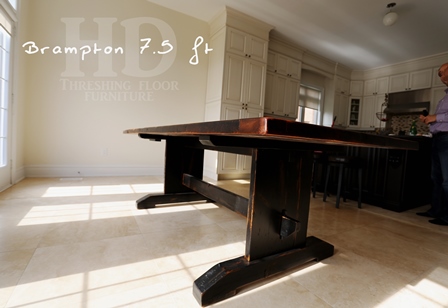 reclaimed wood tables Ontario, Gerald Reinink, Toronto, epoxy, trestle