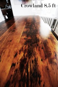 reclaimed wood tables Ontario, epoxy, hemlock, modern old rustic, cottage table, HD Threshing Floor Furniture, Gerald Reinink, recycled, environment, live edge