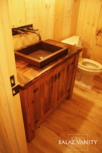 reclaimed wood vanity, cottage furniture, rustic wood vanity, cottage life, HD Threshing Floor Furniture, Reinink, farmhouse vanity