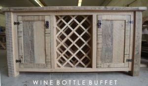 reclaimed wood wine rack, wine, cabinet, Ontario, Reiinink, Unfinished, Lee Valley Hardware, Ontario barnwood, recycled wood cabinet