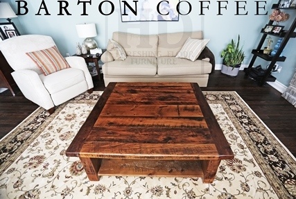 coffee table, Niagara Falls, Ontario, HD Threshing Floor Furniture, rustic wood coffee table, cottage coffee table, cottage life, hemlock, barnwood, Gerald Reinink Sales