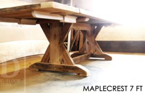 farmhouse table, epoxy, resin, HD Threshing Floor Furniture, Gerald Reinink, sawbuck, rustic table, cottage table, reclaimed wood tables Ontario