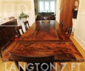 farmhouse tables Ontario, farmhouse, rustic tables Ontario, reclaimed wood tables Ontario, epoxy, resin, HD Threshing Floor Furniture, harvest tables Toronto