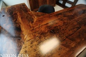 reclaimed wood desk, desks Toronto, barnwood desk, epoxy, resin, HD Threshing Floor Furniture, hemlock, custom desks Ontario, Toronto, modern farmhouse, office furniture Toronto, reclaimed wood office furniture