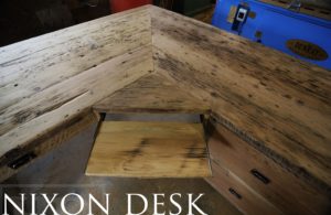 reclaimed wood desk, desks Toronto, barnwood desk, epoxy, resin, HD Threshing Floor Furniture, hemlock, custom desks Ontario, Toronto, modern farmhouse, office furniture Toronto, reclaimed wood office furniture