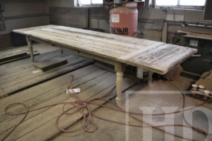 harvest tables Toronto, farmhouse tables Ontario, rustic tables Ontario, reclaimed wood tables Ontario, Gerald Reinink, HD Threshing Floor Furniture, epoxy, resin, live edge, recycled wood table