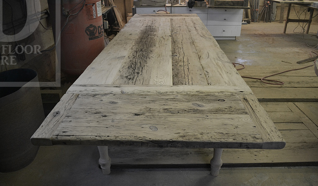harvest tables Toronto, farmhouse tables Ontario, rustic tables Ontario, reclaimed wood tables Ontario, Gerald Reinink, HD Threshing Floor Furniture, epoxy, resin, live edge, recycled wood table
