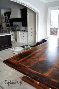 reclaimed pine table, Ontario, Richmond Hill, HD Threshing Floor Furniture, epoxy, polyurethane finish, modern farmhouse, pine barnwood, live edge, solid wood, pioneer wood table, aged wood table, distressed wood table, rustic table