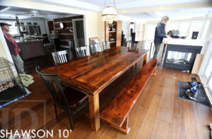 reclaimed wood harvest tables Ontario, farmhouse table, harvest tables Ontario, Sunderland, HD Threshing Floor Furniture, HD Threshing, barnwood tables Ontario, custom tables Ontario, epoxy, resin, recycled wood furniture, cottage table