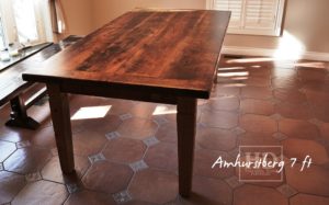 farmhouse harvest table, reclaimed wood tables Ontario, solid wood table, live edge table, barnwood furniture, barnboard furniture Ontario, threshing floor, HD Threshing Floor Furniture, HD Threshing