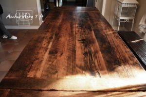 farmhouse harvest table, reclaimed wood tables Ontario, solid wood table, live edge table, barnwood furniture, barnboard furniture Ontario, threshing floor, HD Threshing Floor Furniture, HD Threshing