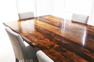 reclaimed wood trestle table, HD, HD Threshing Floor, HD Threshing Floor Furniture, Reinink, barnwood, recycled wood table, rustic wood table, epoxy, resin, Toronto, Ontario