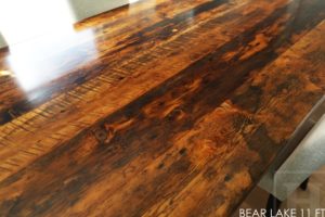 reclaimed wood trestle table, HD, HD Threshing Floor, HD Threshing Floor Furniture, Reinink, barnwood, recycled wood table, rustic wood table, epoxy, resin, Toronto, Ontario