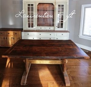 reclaimed wood table Kleinburg, Ontario, rustic furniture, mennonite furniture, harvest tables, amish furniture Ontario