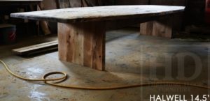 reclaimed wood boardroom table guelph, Ontario, epoxy, hemlock barnwood, boardroom table, conference table, modern furniture