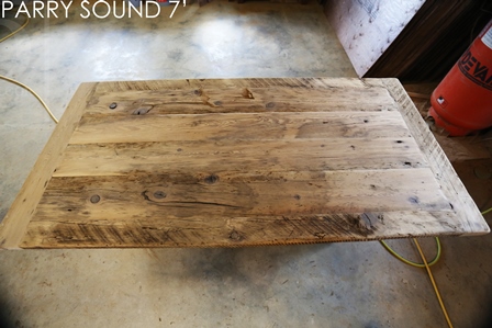 reclaimed wood cottage table, cottage life, reclaimed wood tables Ontario, Parry Sound, wormy maple, barnwood, farmhouse, country table, modern farmhouse, HD Threshing Floor Furniture, Gerald Reinink