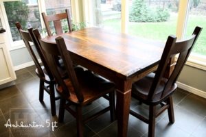 harvest table Toronto, amish furniture Ontario, mennonite furniture, Oakville, HD Threshing Floor Furniture, HD Threshing, farmhouse table, rustic table