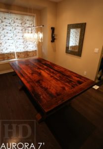 reclaimed wood tables Aurora Ontario, HD Threshing Floor Furniture, HD Threshing, epoxy, resin, hemlock barnwood, rustic wood table, cottage table, farmhouse harvest table, live edge, solid wood table, Aurora, Ontario, Ontario made, amish