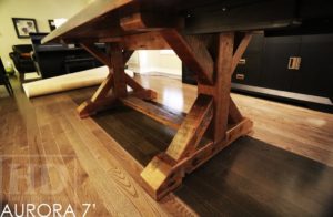 reclaimed wood tables Aurora Ontario, HD Threshing Floor Furniture, HD Threshing, epoxy, resin, hemlock barnwood, rustic wood table, cottage table, farmhouse harvest table, live edge, solid wood table, Aurora, Ontario, Ontario made, amish