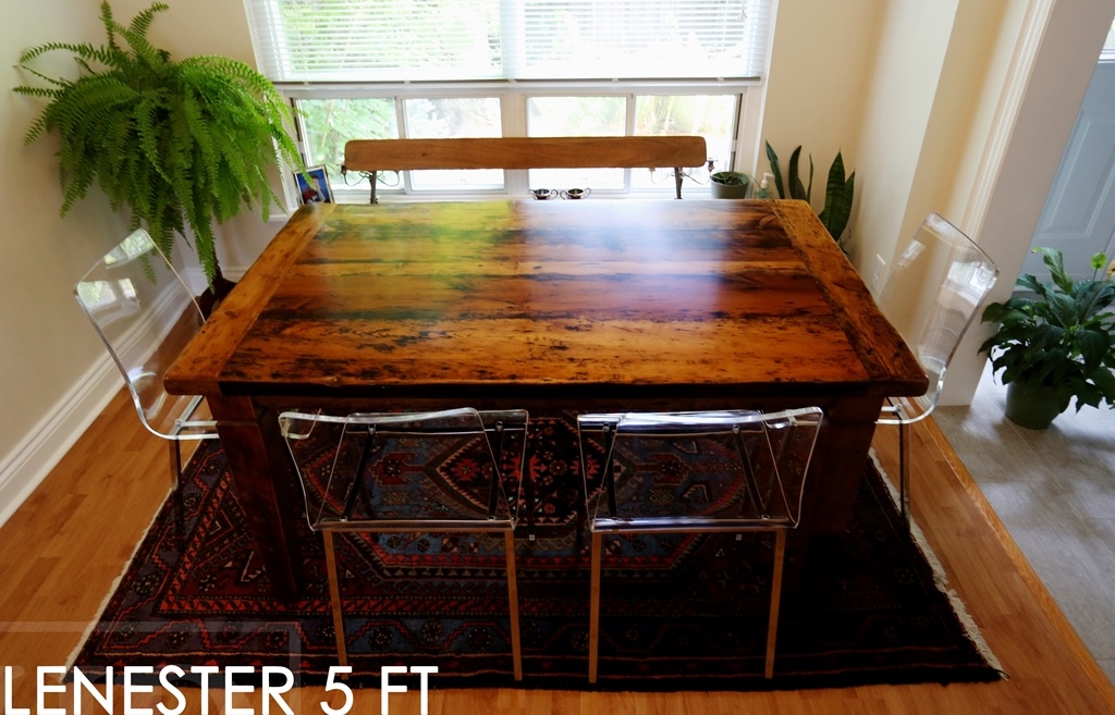 reclaimed wood harvest table, harvest tables Toronto, Ontario, HD Threshing Floor Furniture, epoxy, resin, mennonite furniture, amish furniture Ontario, live edge, Toronto