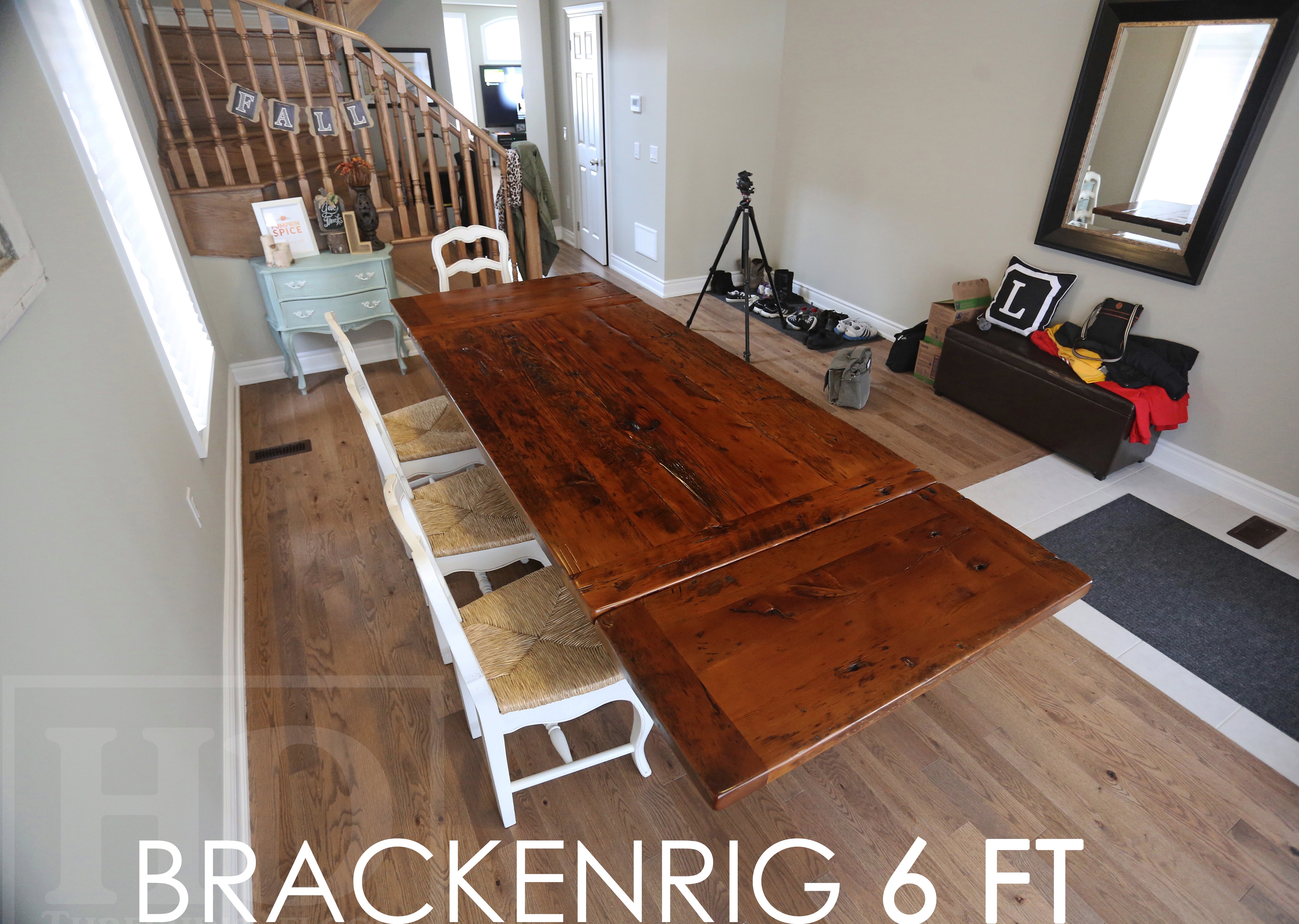 reclaimed wood tables Ontario, epoxy, hemlock, threshing floor table, solid wood furniture, Gerald Reinink, HD Threshing Floor Furniture, epoxy, resin, farmhouse, country, pioneer, rustic