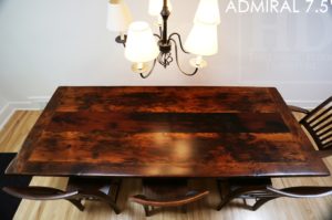 reclaimed wood tables Brantford, Brantford, Ontario, threshing floor table, epoxy, resin, farmhouse table Toronto, rustic wood table, mennonite furniture Ontario, solid wood tables, distressed wood, reclaimed wood bench, wormy maple chairs