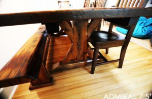 reclaimed wood tables Brantford, Brantford, Ontario, threshing floor table, epoxy, resin, farmhouse table Toronto, rustic wood table, mennonite furniture Ontario, solid wood tables, distressed wood, reclaimed wood bench, wormy maple chairs
