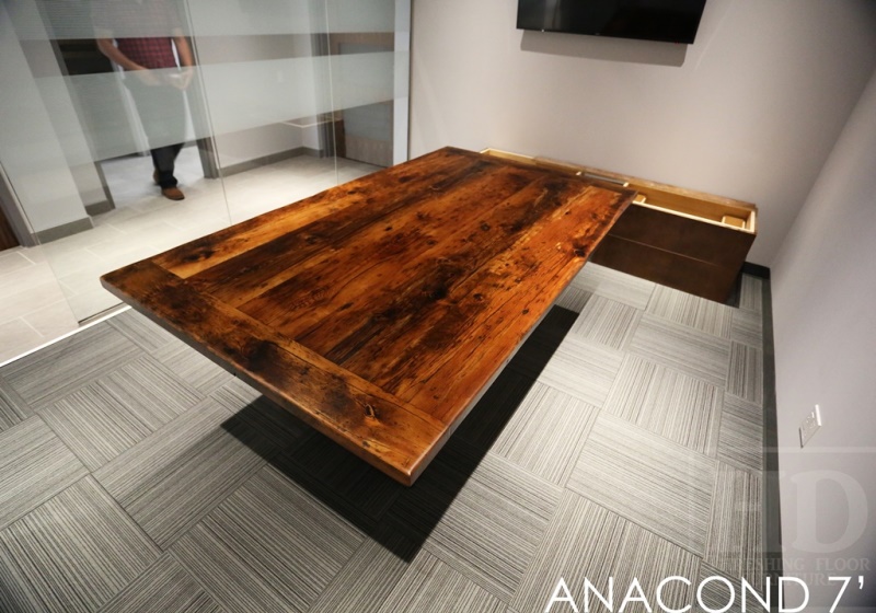 Reclaimed Wood Boardroom Table for Vaughn Company Blog