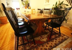 farmhouse table Toronto, reclaimed wood tables Ontario, barnwood tables, barn board table, epoxy, resin, HD Threshing, HD Threshing Floor Furniture, live edge, rustic table, cottage furniture Ontario, harvest tables Ontario, Toronto, solid wood table