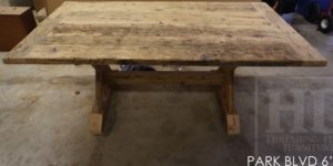farmhouse table Toronto, reclaimed wood tables Ontario, barnwood tables, barn board table, epoxy, resin, HD Threshing, HD Threshing Floor Furniture, live edge, rustic table, cottage furniture Ontario, harvest tables Ontario, Toronto, solid wood table