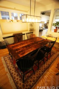 farmhouse table Toronto, reclaimed wood tables Ontario, barnwood tables, barn board table, epoxy, resin, HD Threshing, HD Threshing Floor Furniture, live edge, rustic table, cottage furniture Ontario, harvest tables Ontario, Toronto, solid wood table