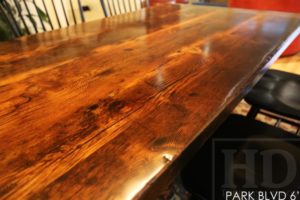 farmhouse table Toronto, reclaimed wood tables Ontario, barnwood tables, barn board table, epoxy, resin, HD Threshing, HD Threshing Floor Furniture, live edge, rustic table, cottage furniture Ontario, harvest tables Ontario, Toronto, solid wood table, mennonite furniture