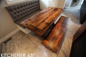 reclaimed wood tables Kitchener, Ontario, reclaimed barnwood tables, HD Threshing, HD Threshing Floor Furniture, epoxy, resin, rustic farmhouse table, harvest tables Toronto, cottage tables Ontario