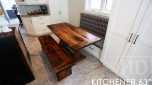 reclaimed wood tables Kitchener, Ontario, reclaimed barnwood tables, HD Threshing, HD Threshing Floor Furniture, epoxy, resin, rustic farmhouse table, harvest tables Toronto, cottage tables Ontario
