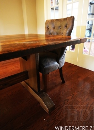 trestle tables Ontario, trestle, hemlock, solid wood table, Mennonite furniture Ontario, HD Threshing, HD Threshing Floor Furniture, Gerald Reinink, epoxy, resin, recycled wood furniture. farmhouse table, country style table, cottage table, harvest tables Toronto, harvest table, Gerald Reinink