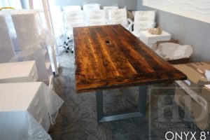 boardroom table, Kitchener, Ontario, conference table, farmhouse, distressed wood table