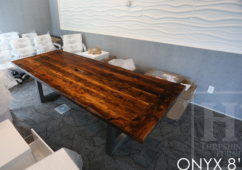 boardroom table, Kitchener, Ontario, conference table, farmhouse, distressed wood table