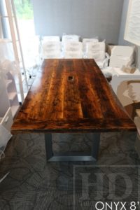 boardroom table, Kitchener, Ontario, conference table, farmhouse, distressed wood table