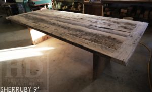 reclaimed wood table Ontario, Kanata, farmhouse table, mennonite table, mennonite furniture, rustic furniture, harvest table, reclaimed wood furniture