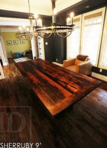 reclaimed wood table Ontario, Kanata, farmhouse table, mennonite table, mennonite furniture, rustic furniture, harvest table, reclaimed wood furniture